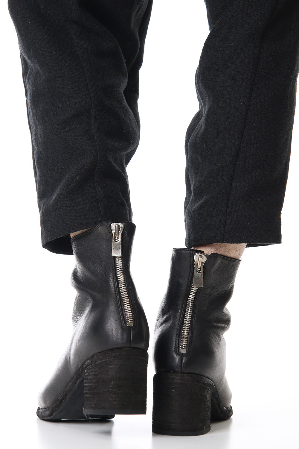 Orthopaedic Back Zip Boots Double Sole Horse Full Grain