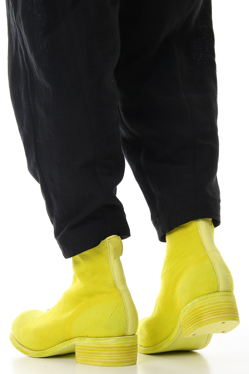 Front Zip Boots Double Sole - Linen - CO47T