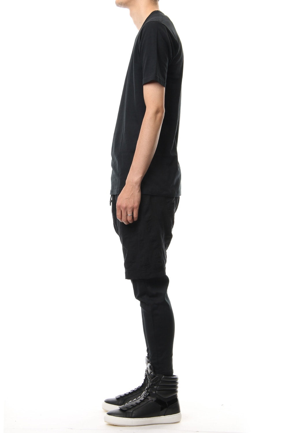 Random Check × Smooth Jersey OverDye Layered Pants RB-004