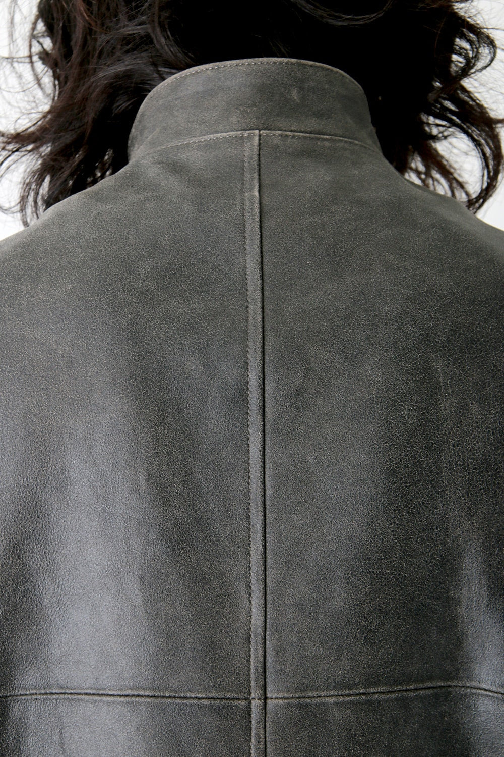 COATED GOAT SUEDE ATTACHED RIDERS JACKET