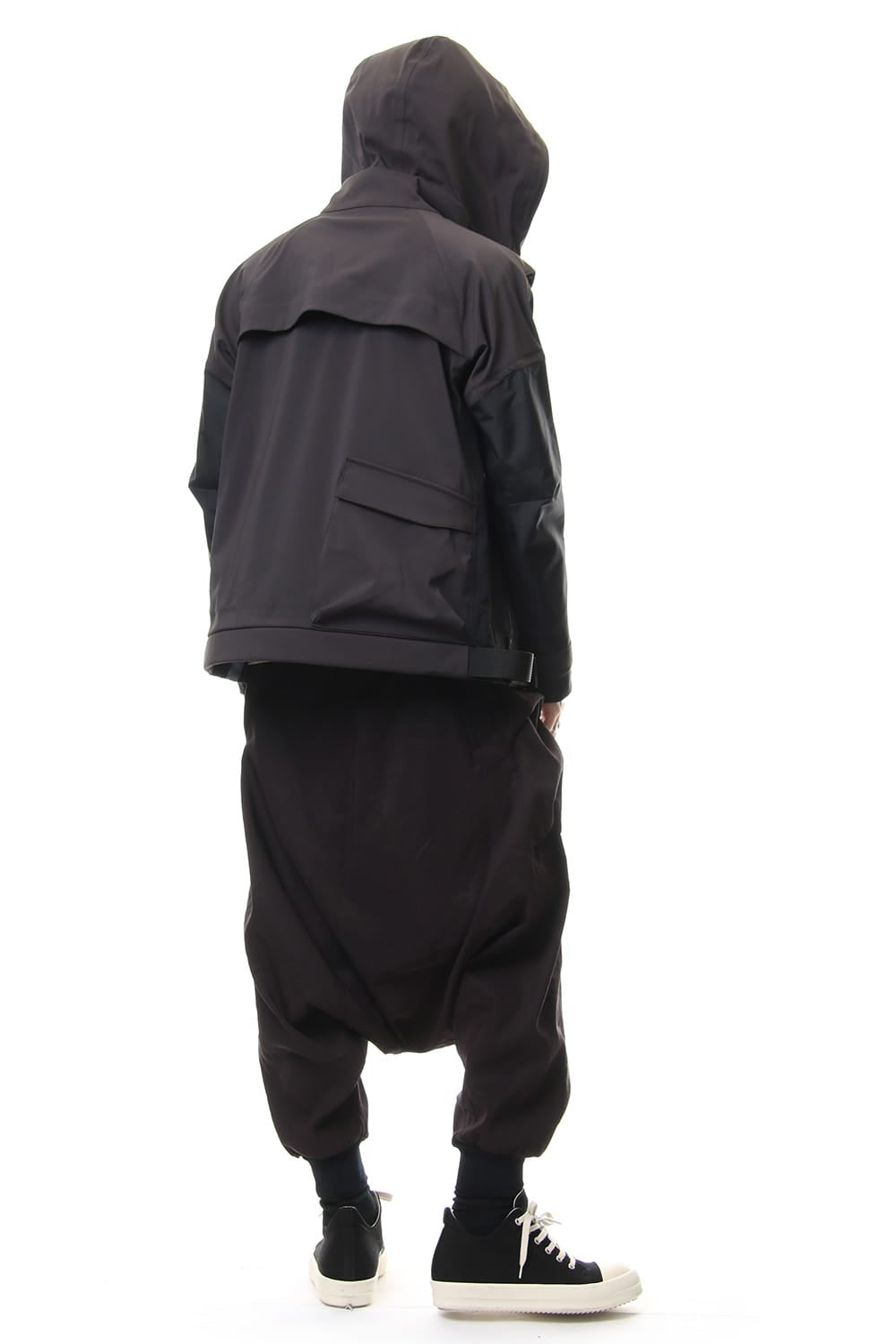 Saruel pants with belt Black