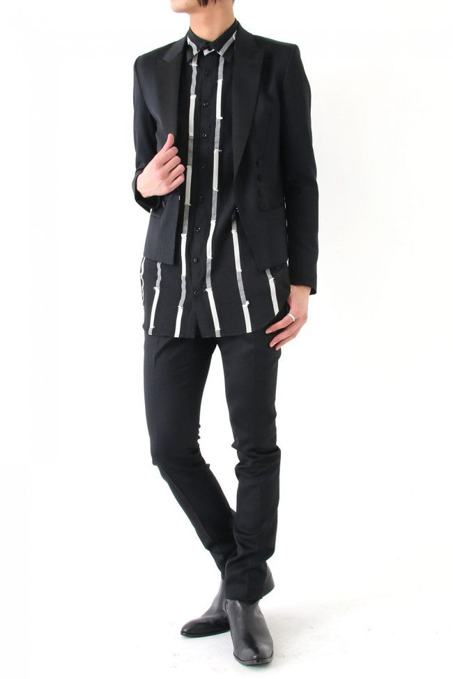 17PS Tuxedo Cloth Stretch Spencer JKT