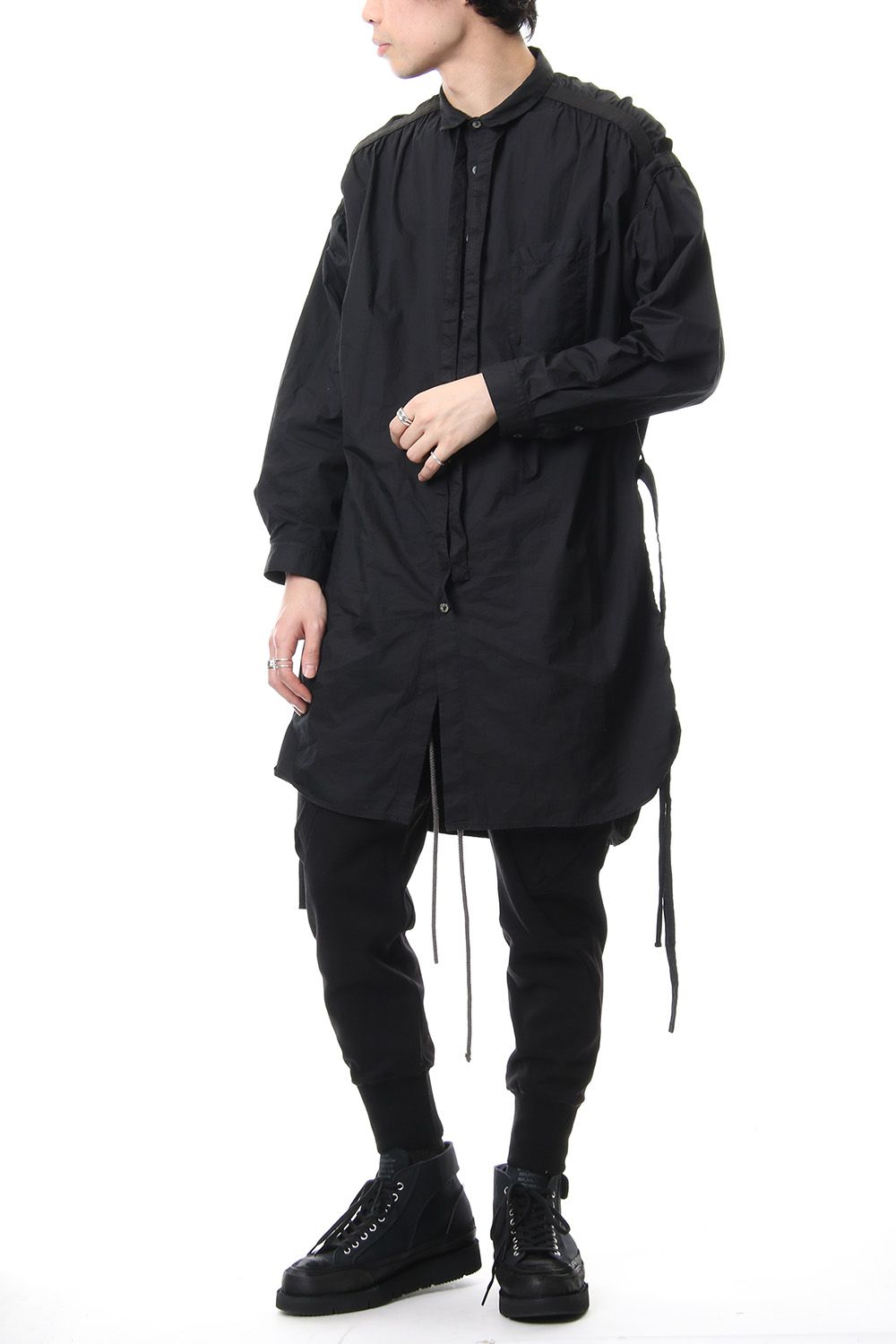 Fleece lining cargo pants Black