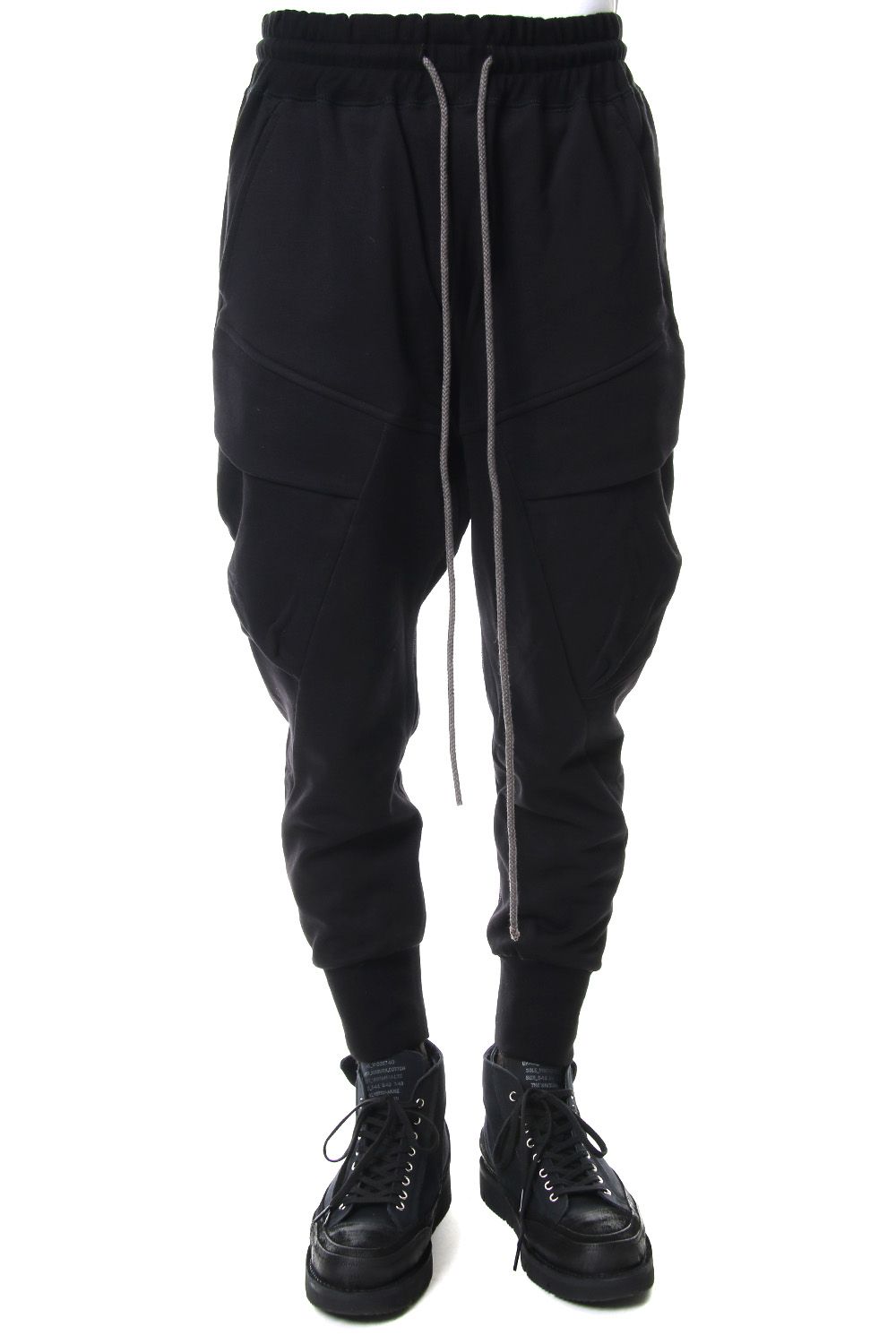 Fleece lining cargo pants Black