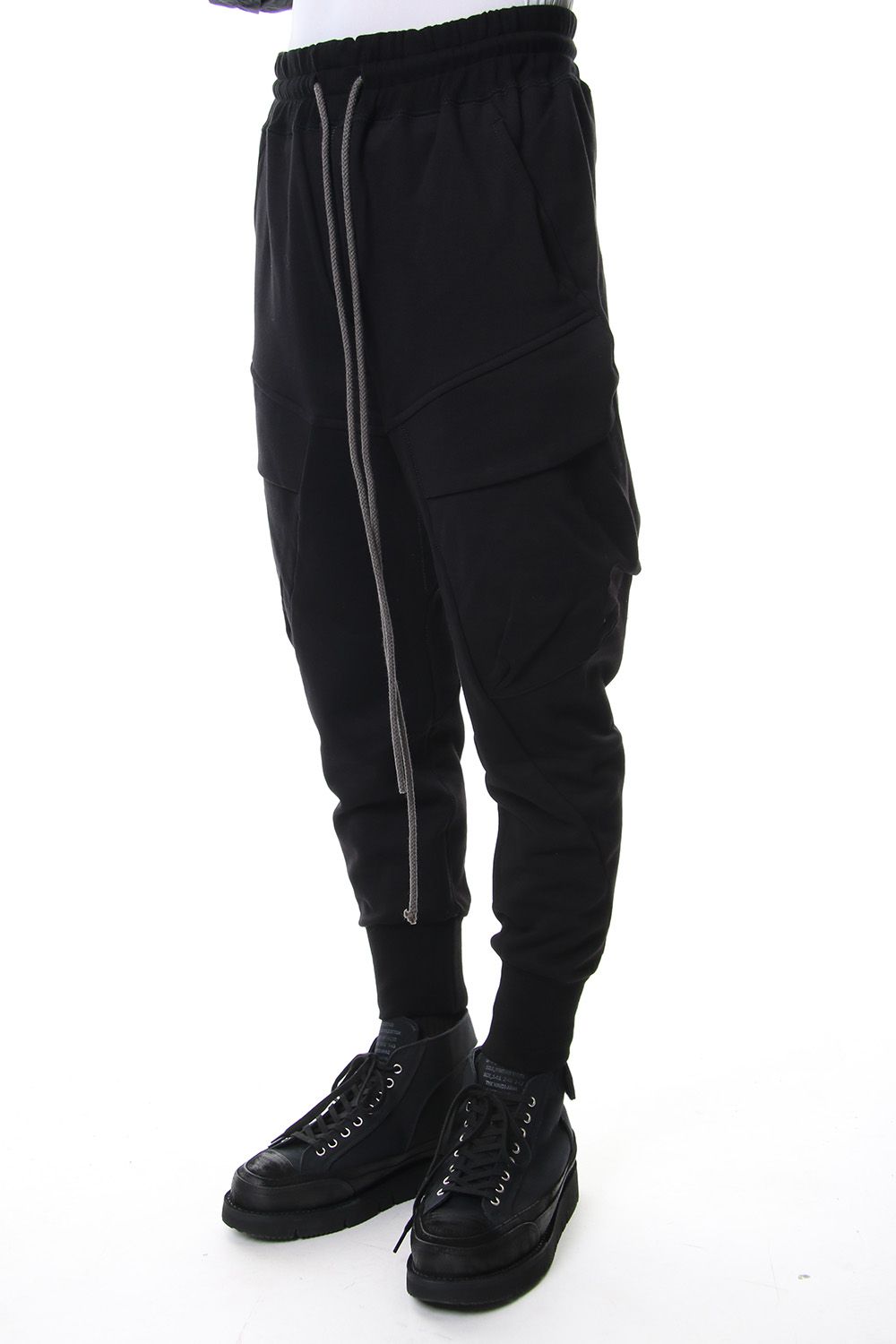 Fleece lining cargo pants Black