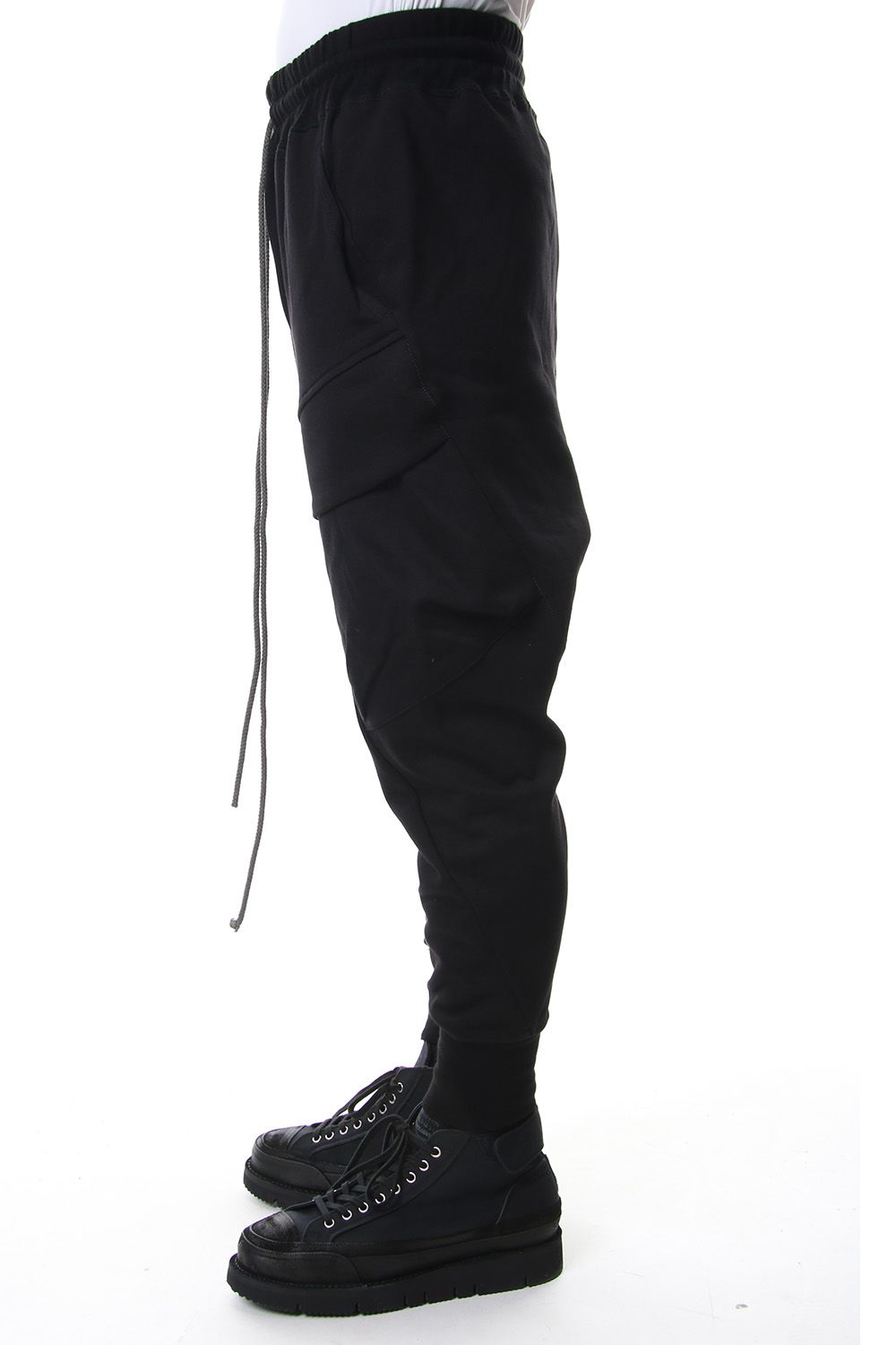 Fleece lining cargo pants Black