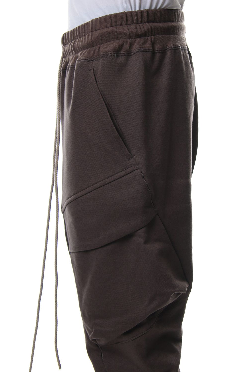 Fleece lining cargo pants Gray Brown