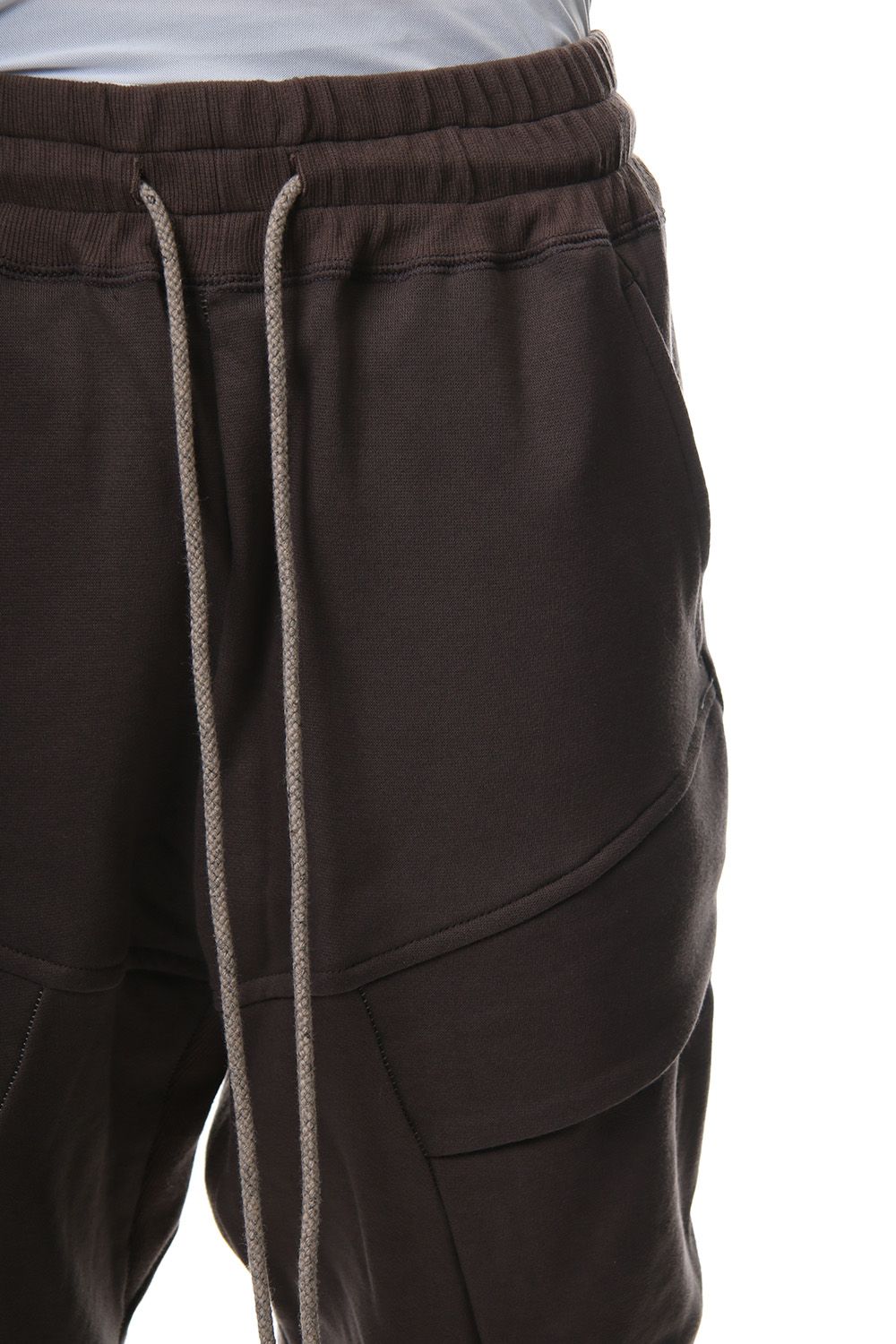 Fleece lining cargo pants Gray Brown