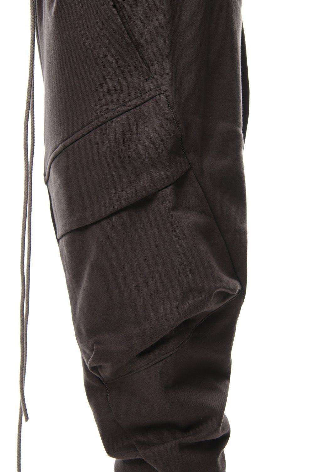 Fleece lining cargo pants Gray Brown