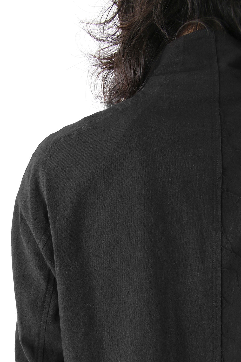 High-Neck Zip Long Shirt