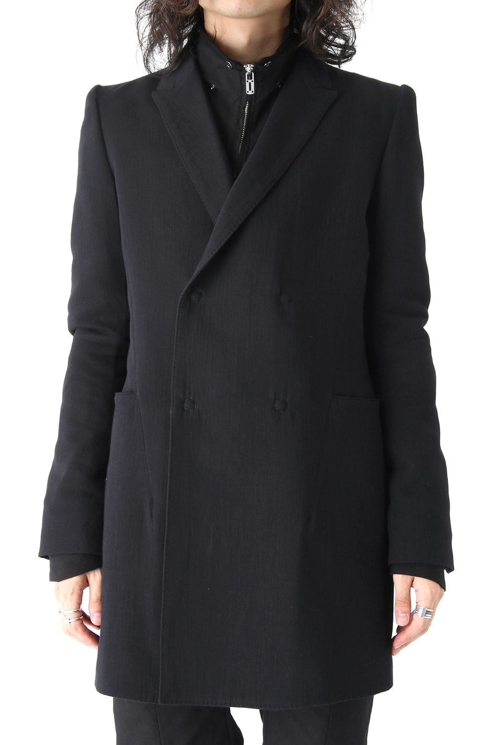 Double-breasted Half Coat