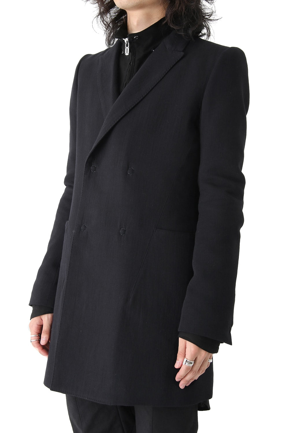 Double-breasted Half Coat