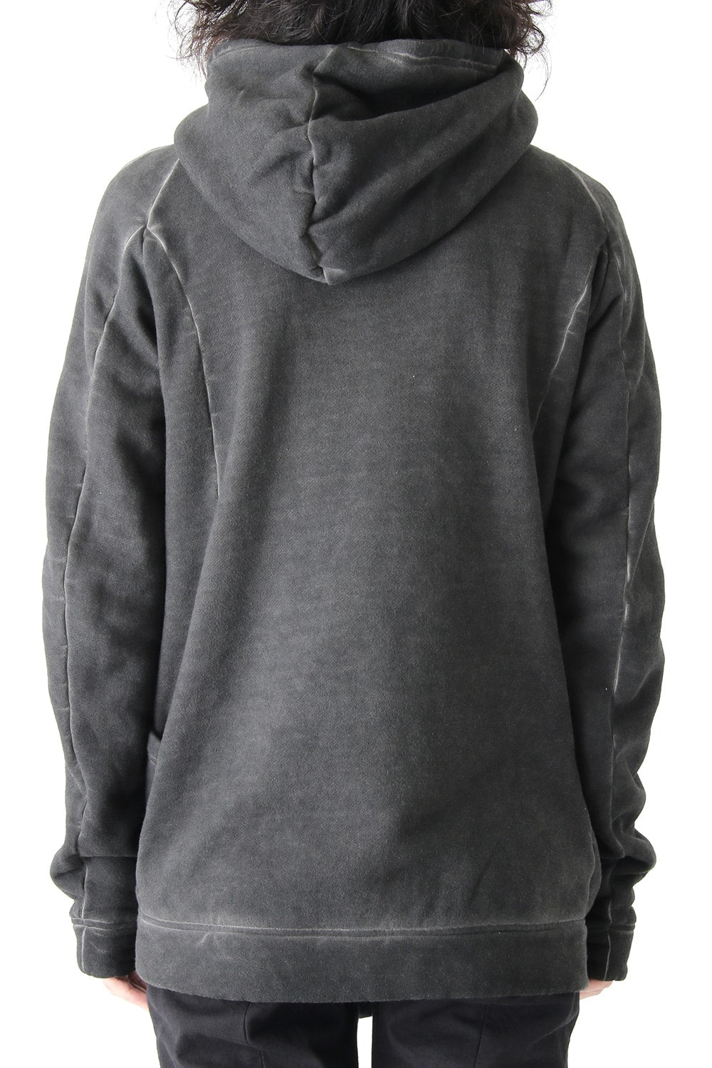 Product dyed Cold Dye Zip Up Parka Black