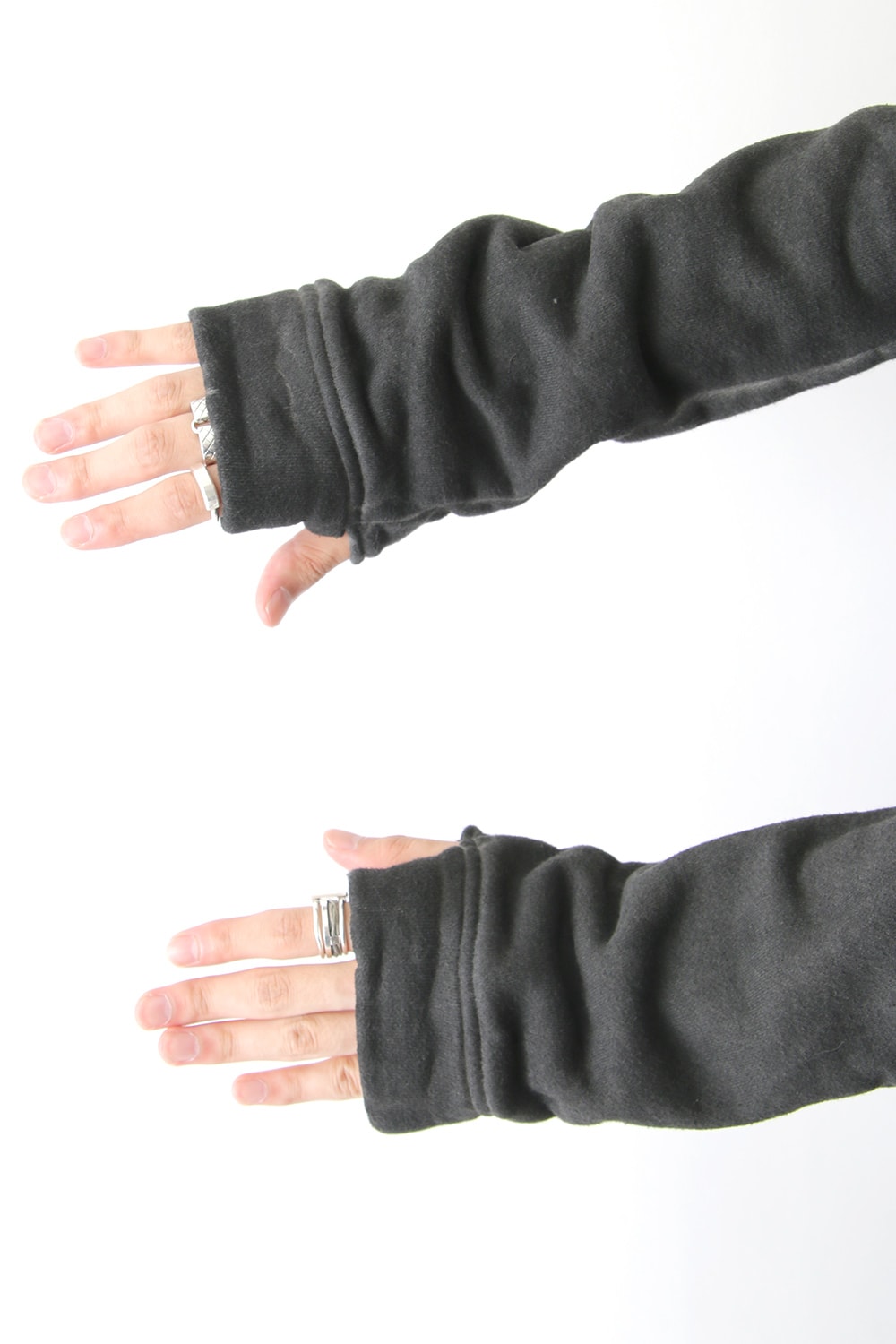 Product dyed Cold Dye Zip Up Parka Black