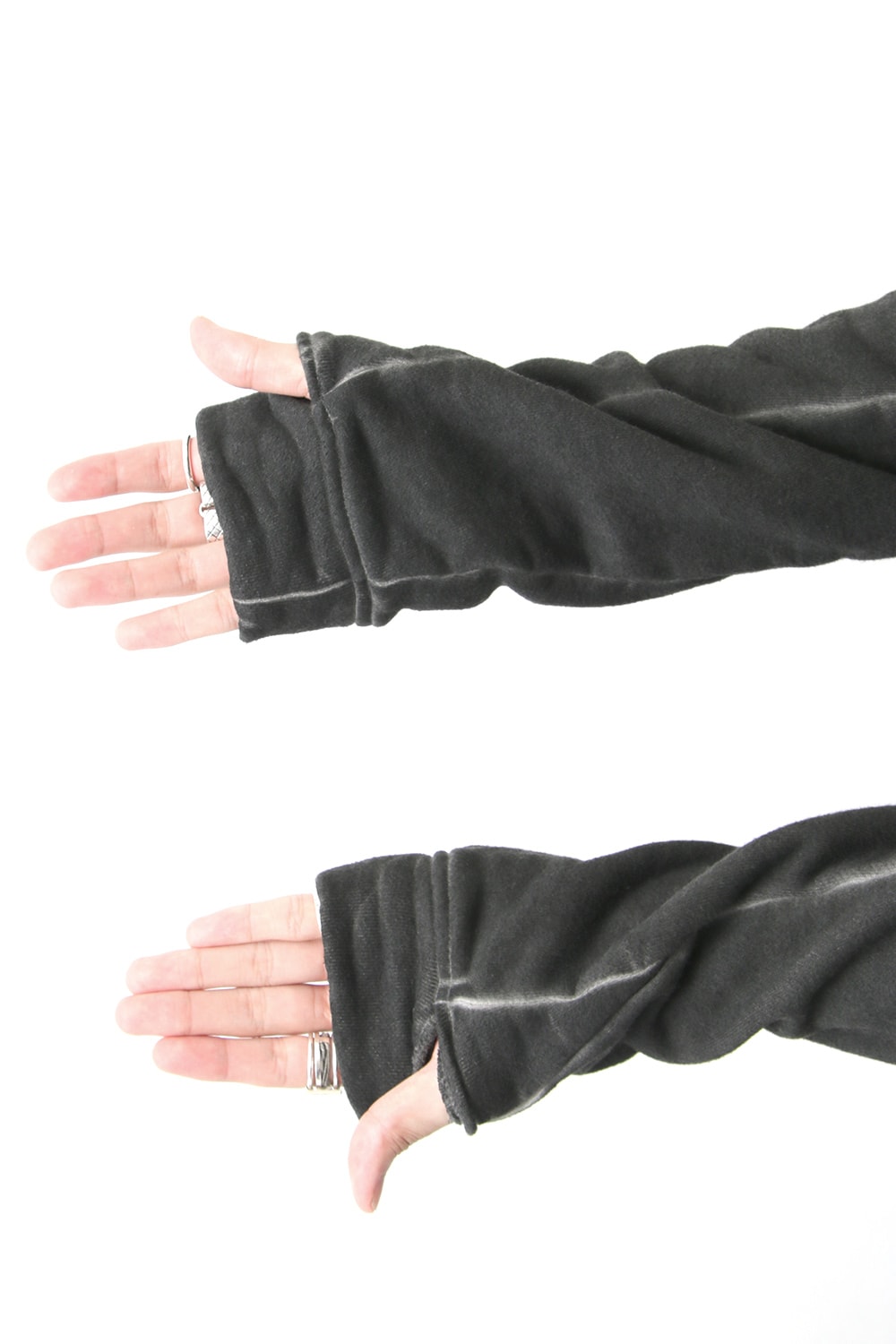 Product dyed Cold Dye Zip Up Parka Black