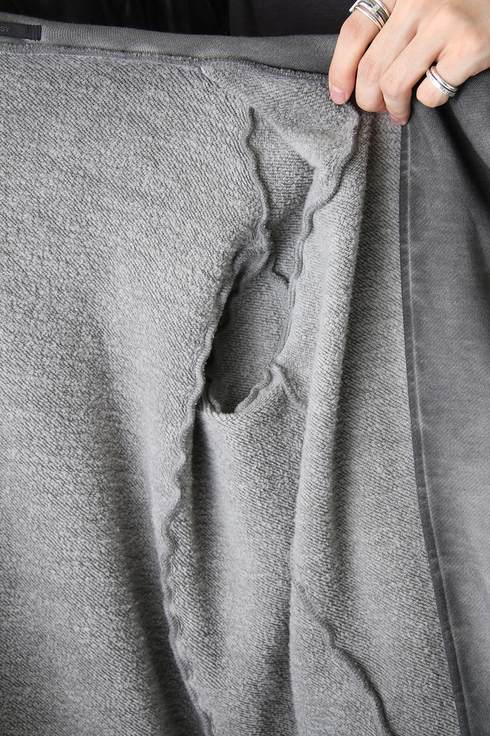 Product dyed Cold Dye Zip Up Parka Black