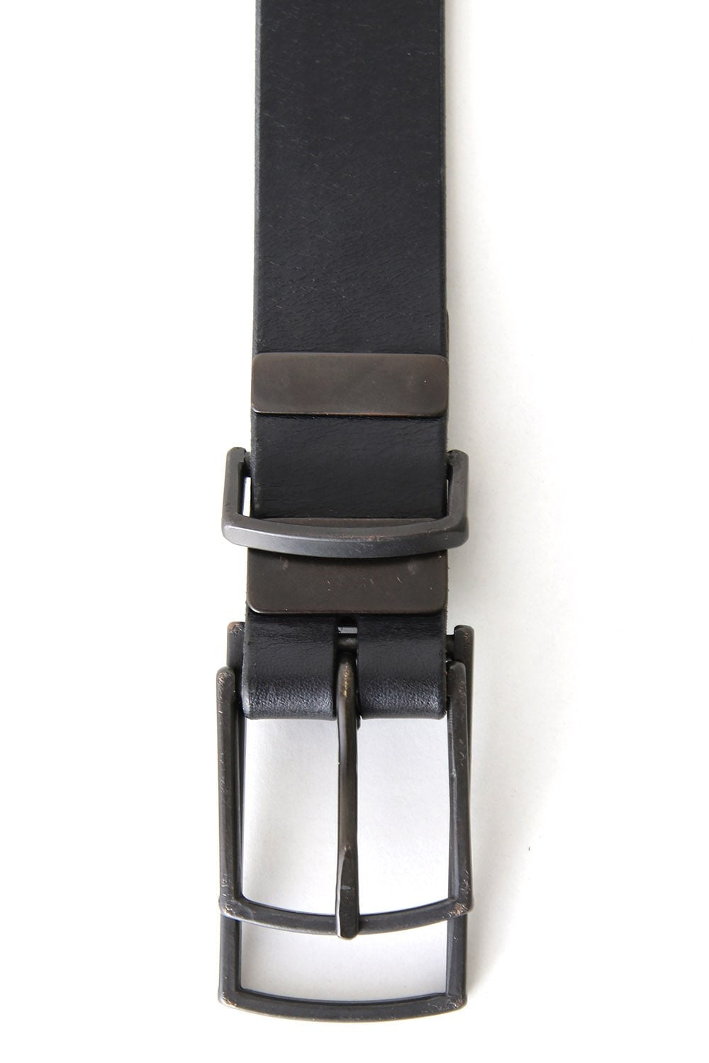 Double Buckle Leather Belt