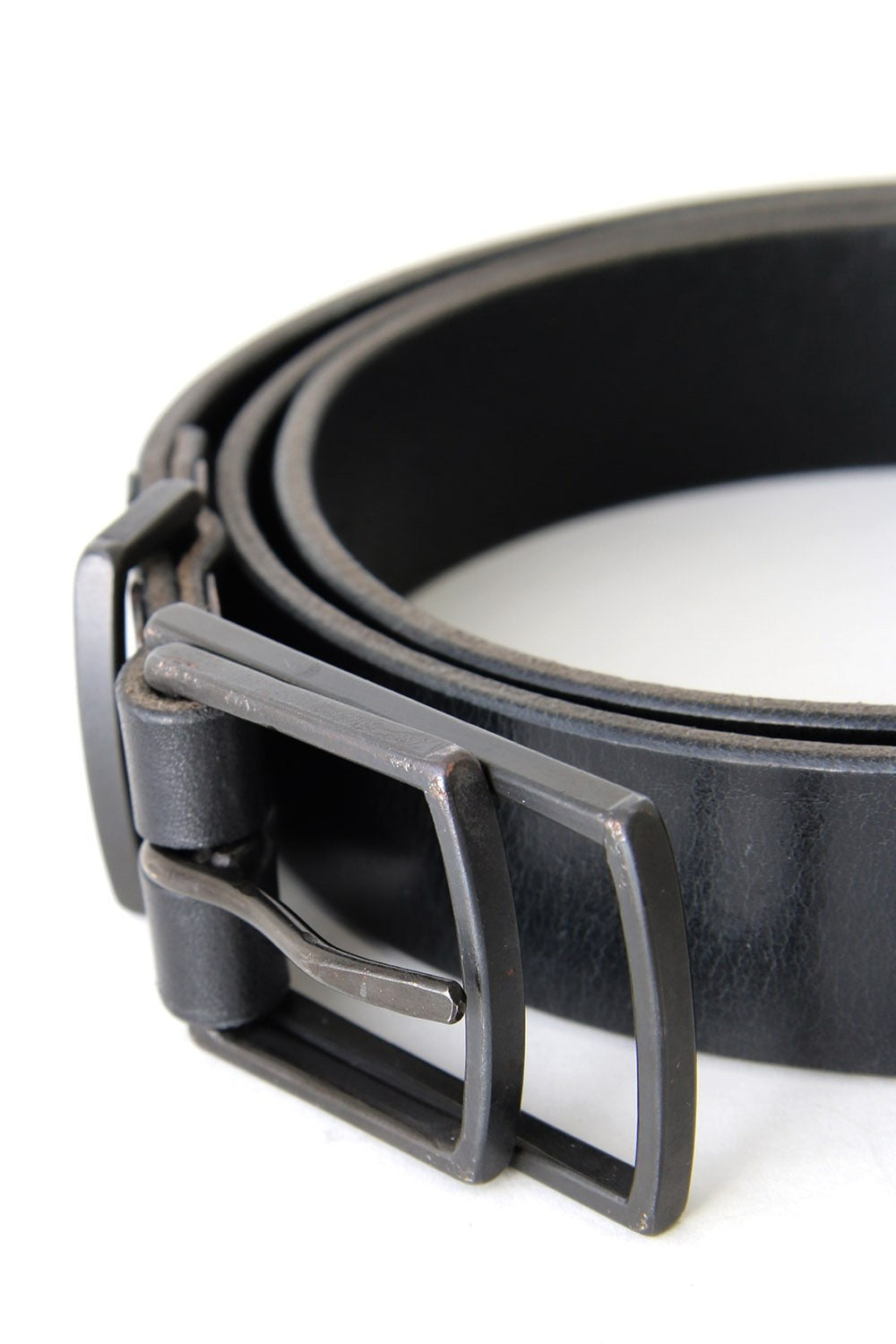 Double Buckle Leather Belt