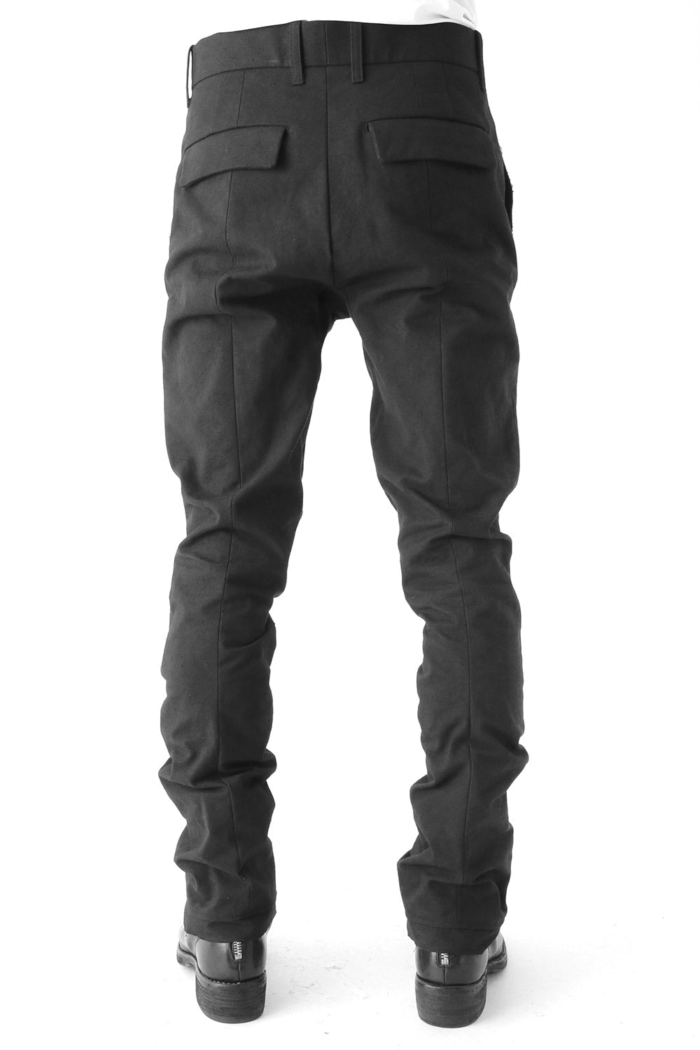 Semi curve trousers Black