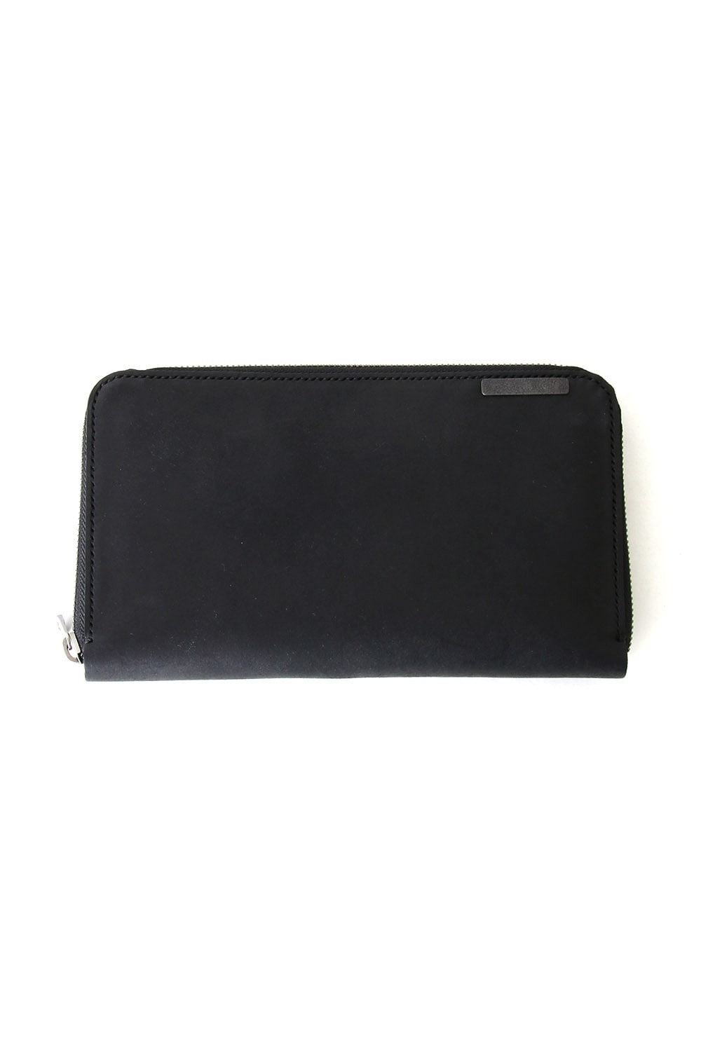 Round Zip Cow Leather Long Wallet