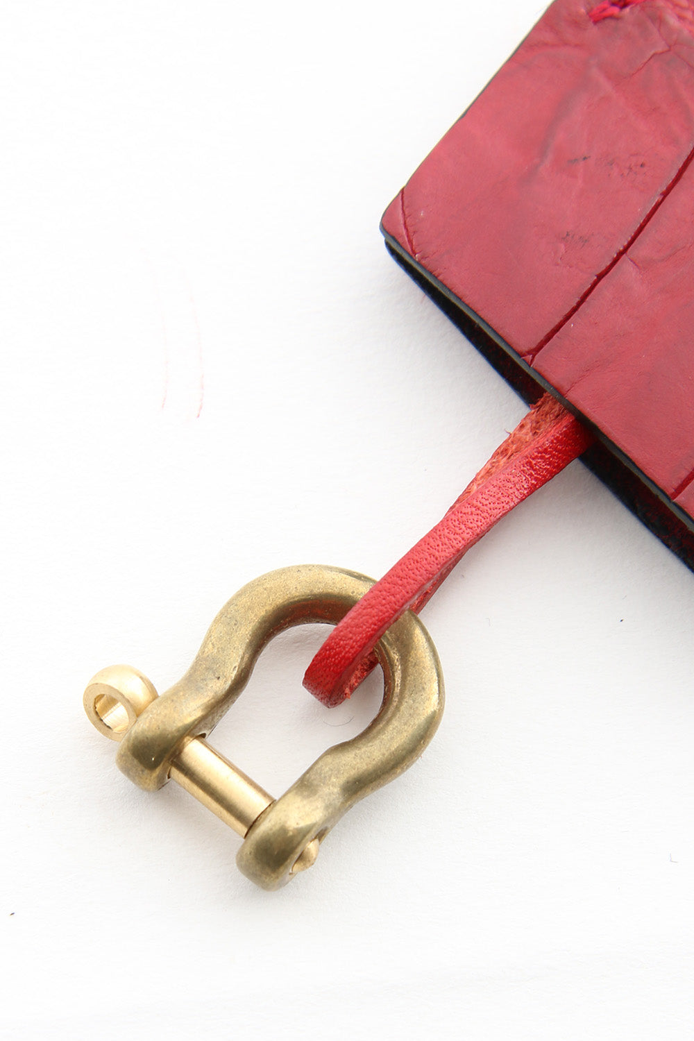 Key dyffle - crocodile Red