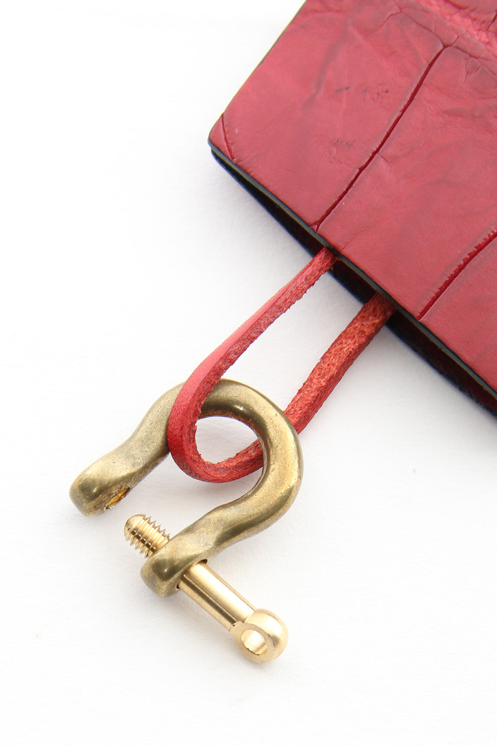 Key dyffle - crocodile Red