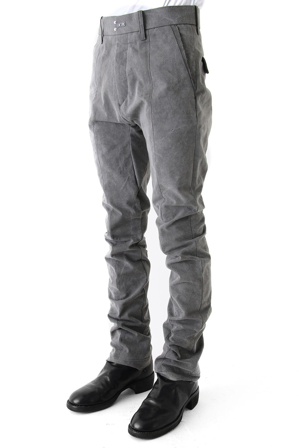 Semi curve trousers Gray