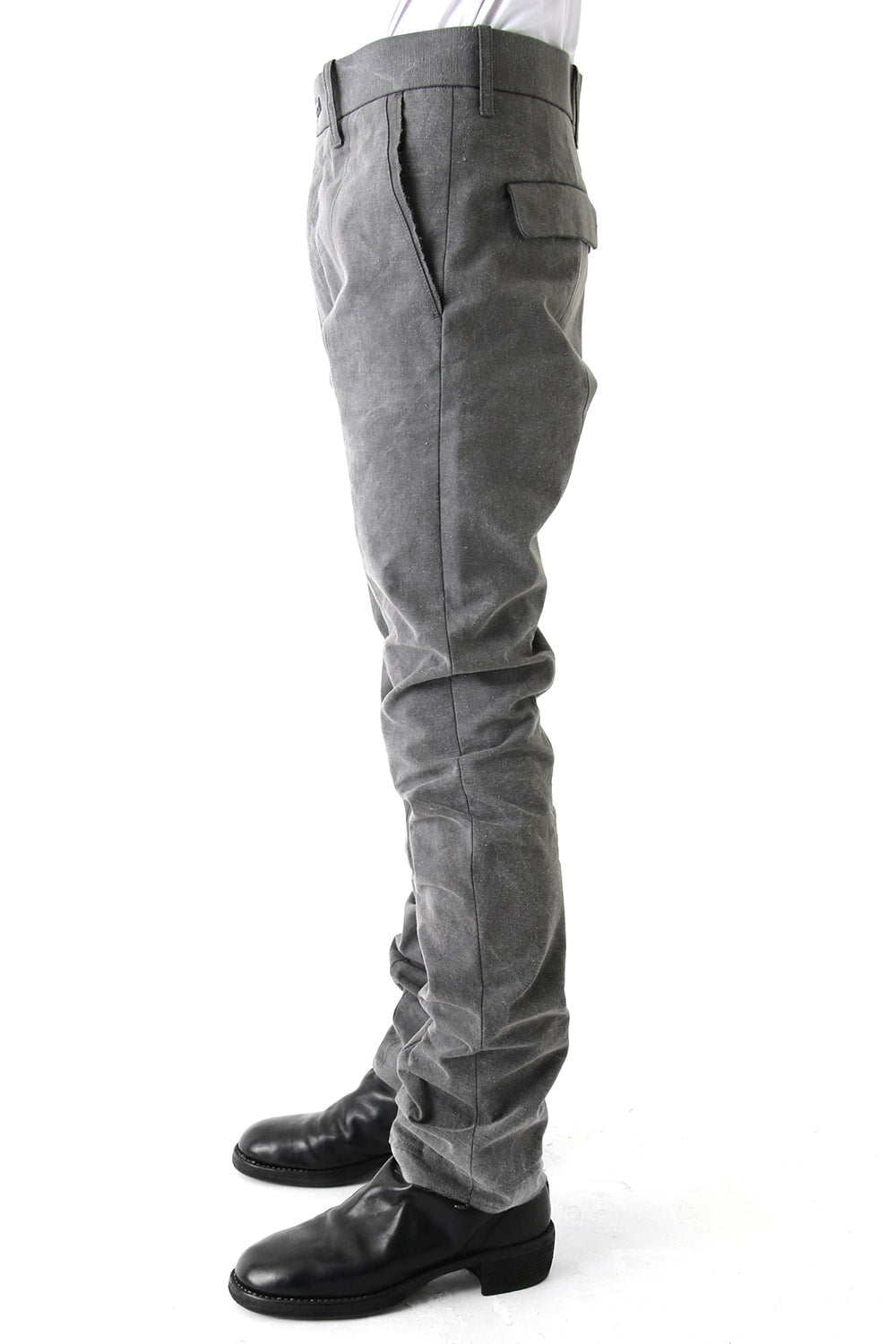 Semi curve trousers Gray