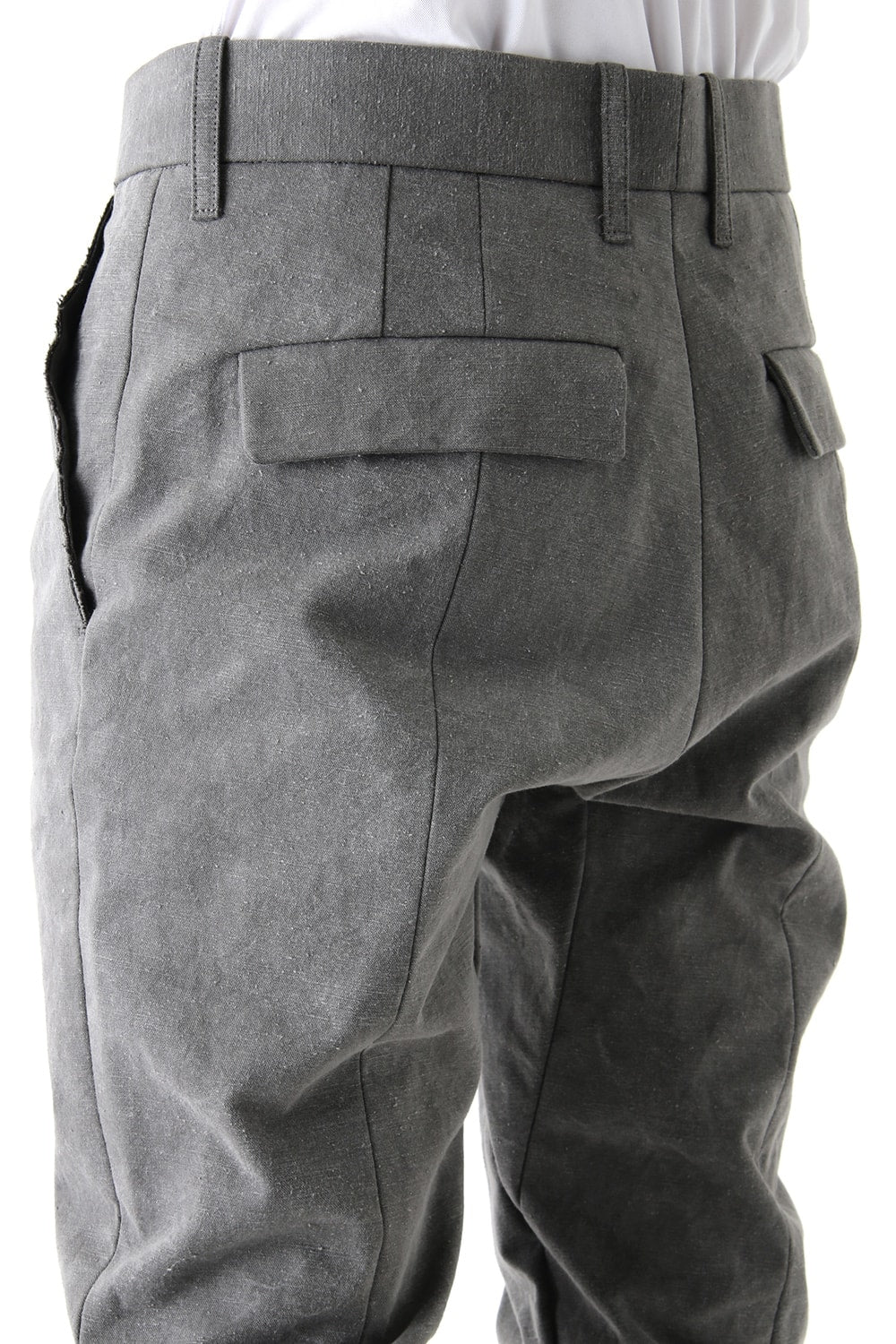 Semi curve trousers Gray