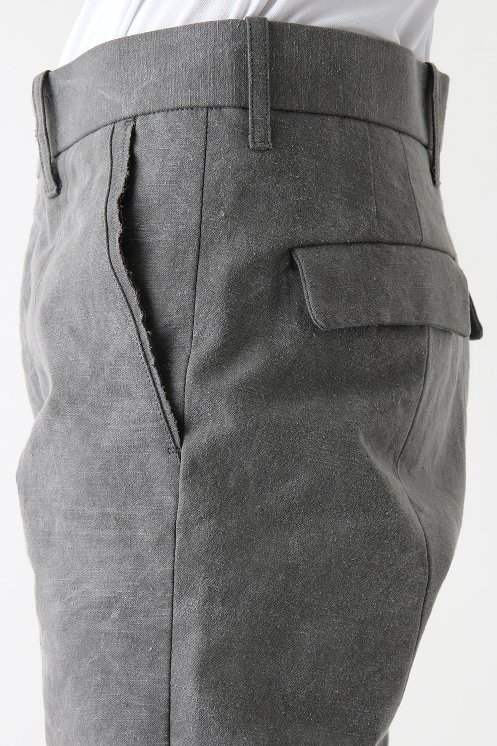 Semi curve trousers Gray