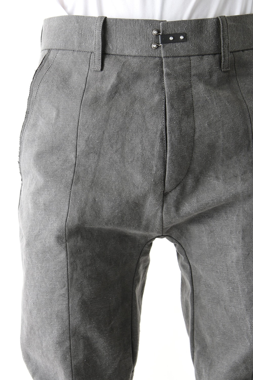 Semi curve trousers Gray