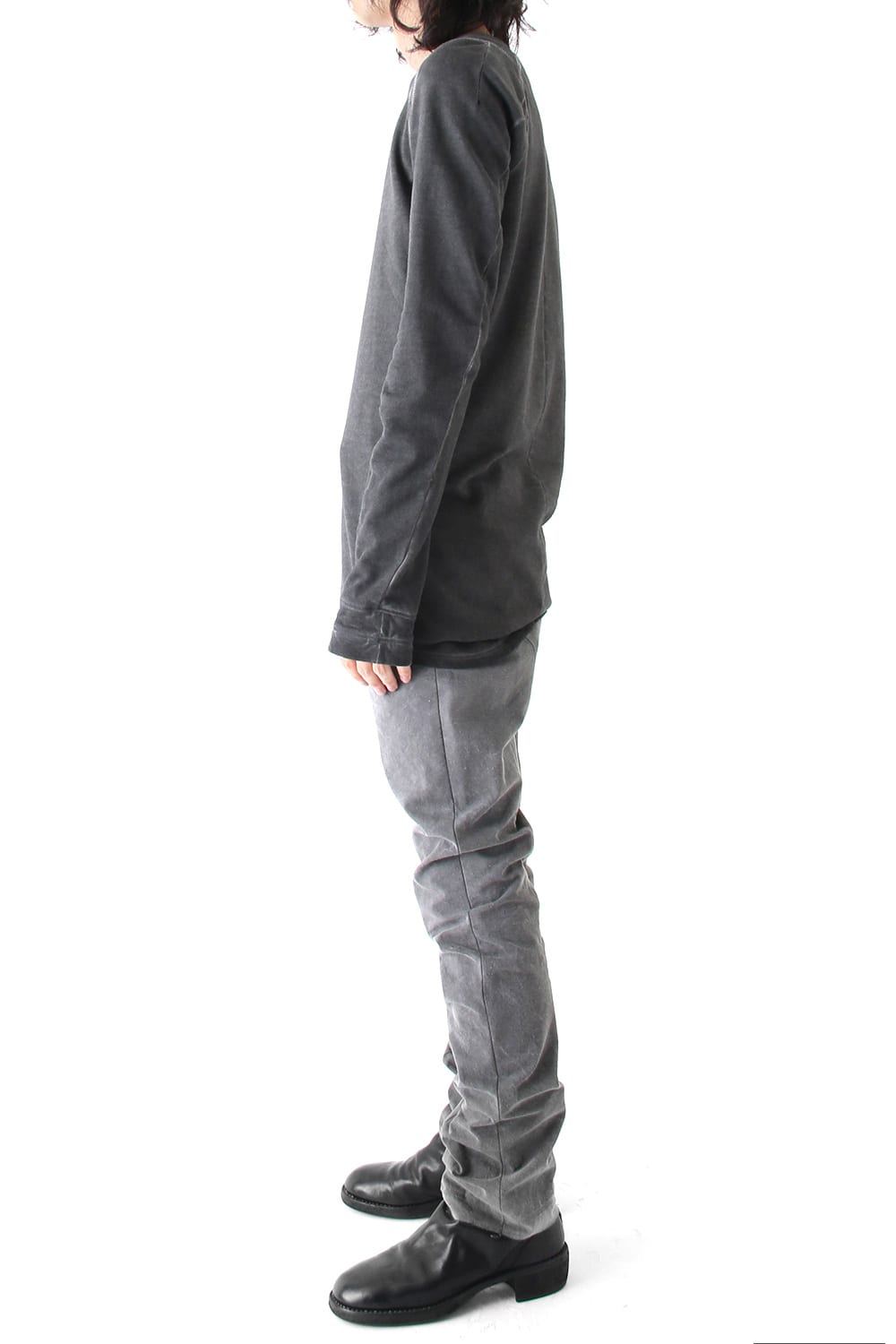 Semi curve trousers Gray