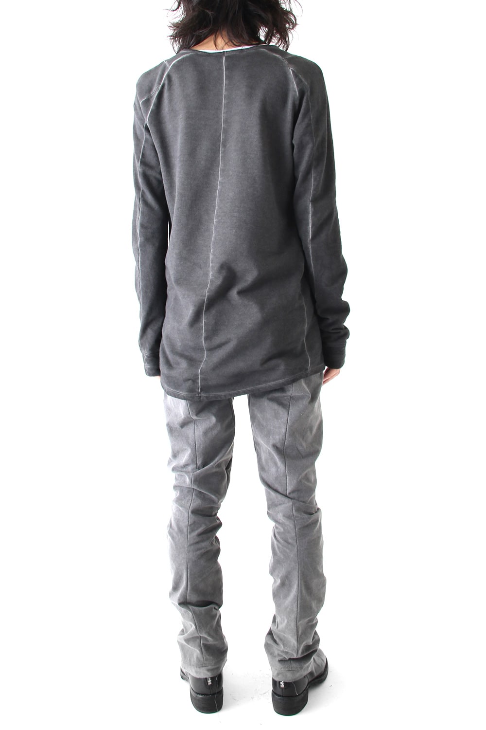 Semi curve trousers Gray