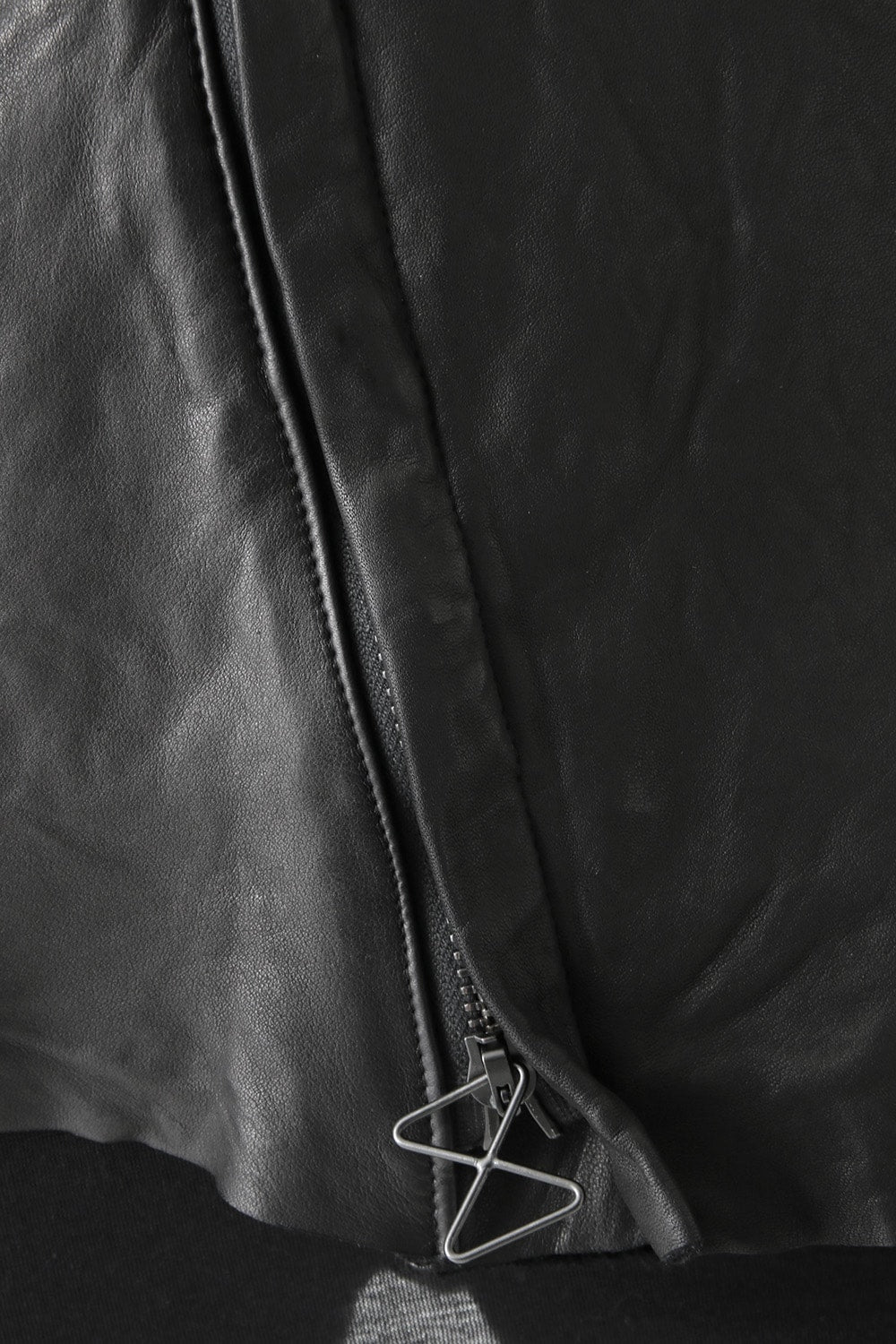 16AW HOODIE ALL LEATHER JACKET