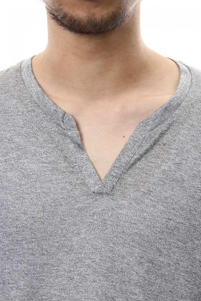 CRACK NECK S/S - CM-1601 - Gray