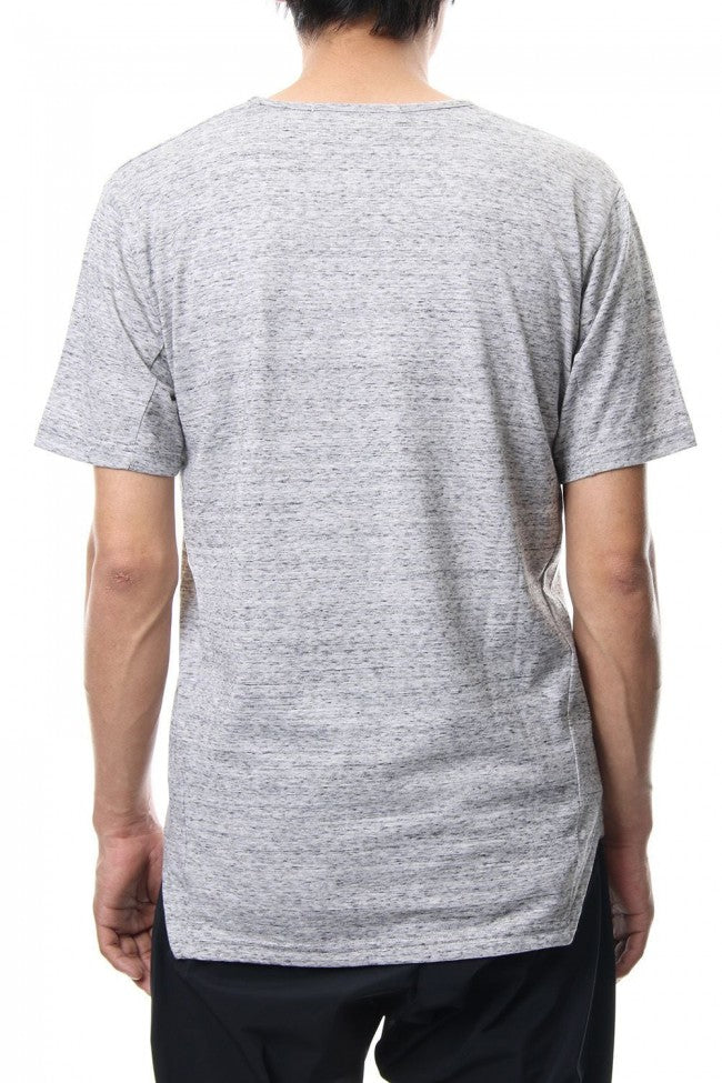 V NECK LOOSE S/S - CM-1200 - MELANGE GRAY