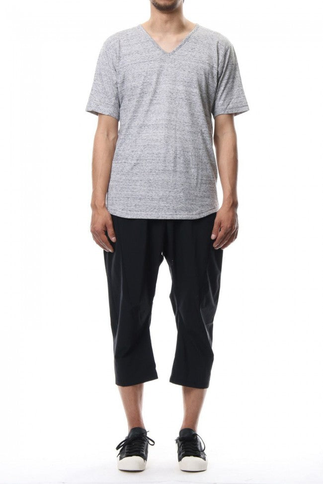 V NECK LOOSE S/S - CM-1200 - MELANGE GRAY