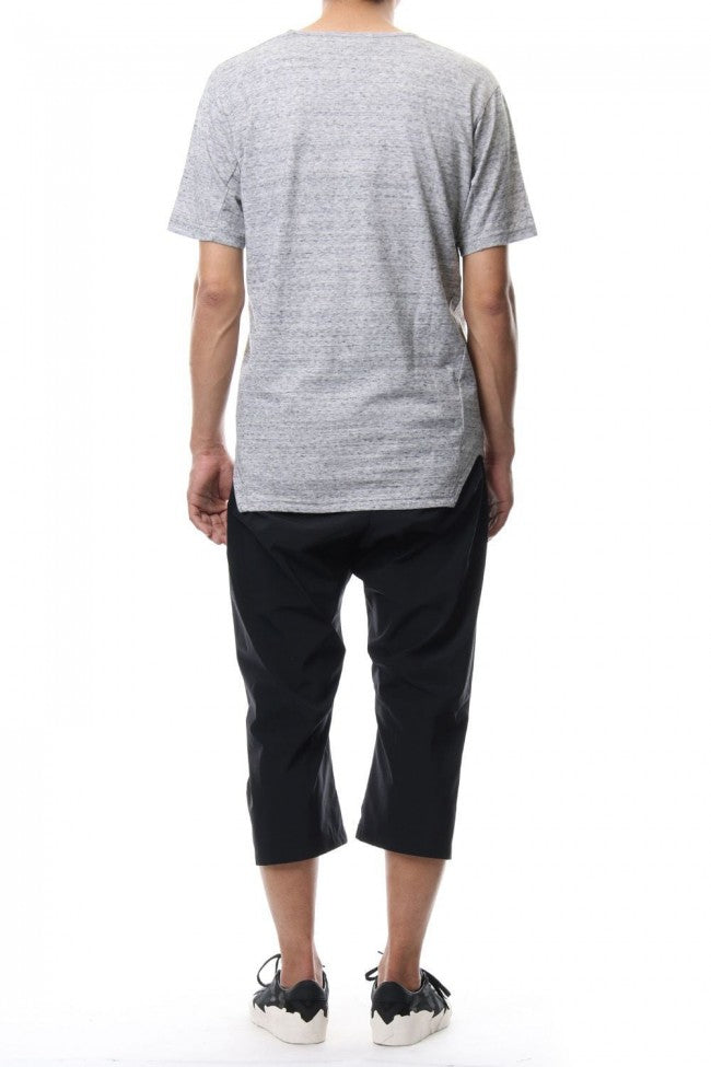 V NECK LOOSE S/S - CM-1200 - MELANGE GRAY