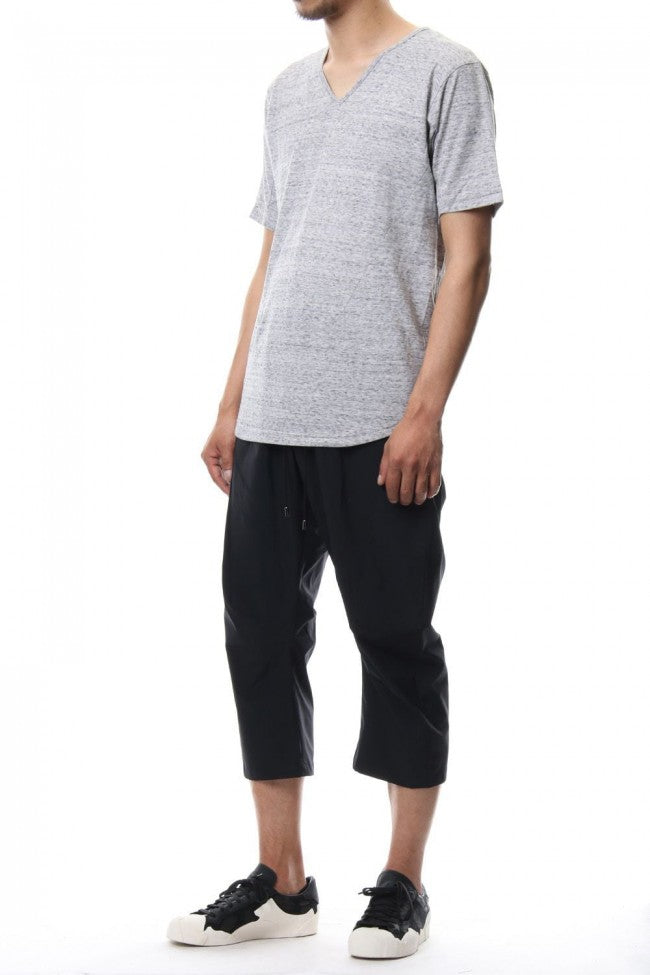 V NECK LOOSE S/S - CM-1200 - MELANGE GRAY