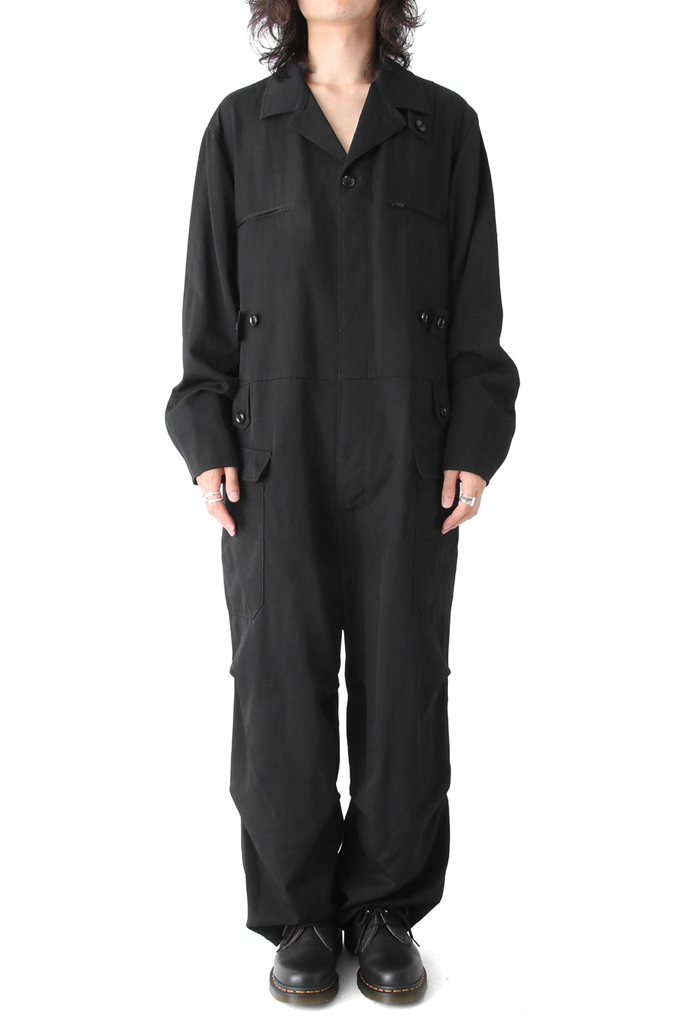 Wrinkle Gabardine Jump Suit