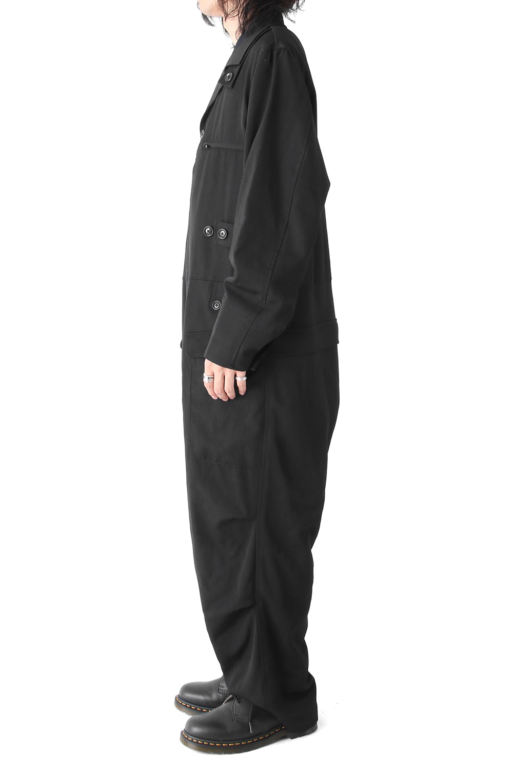 Wrinkle Gabardine Jump Suit