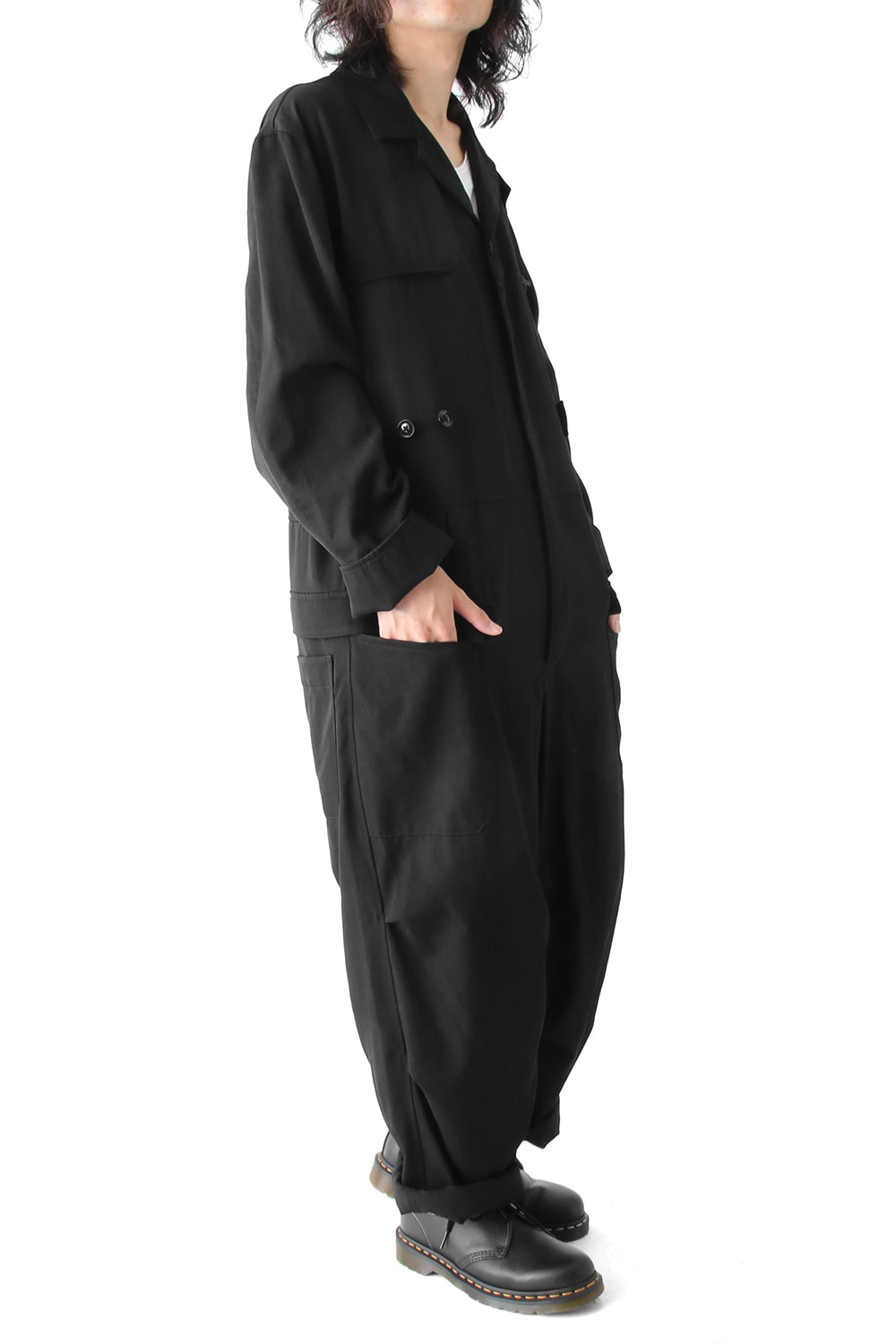 Wrinkle Gabardine Jump Suit