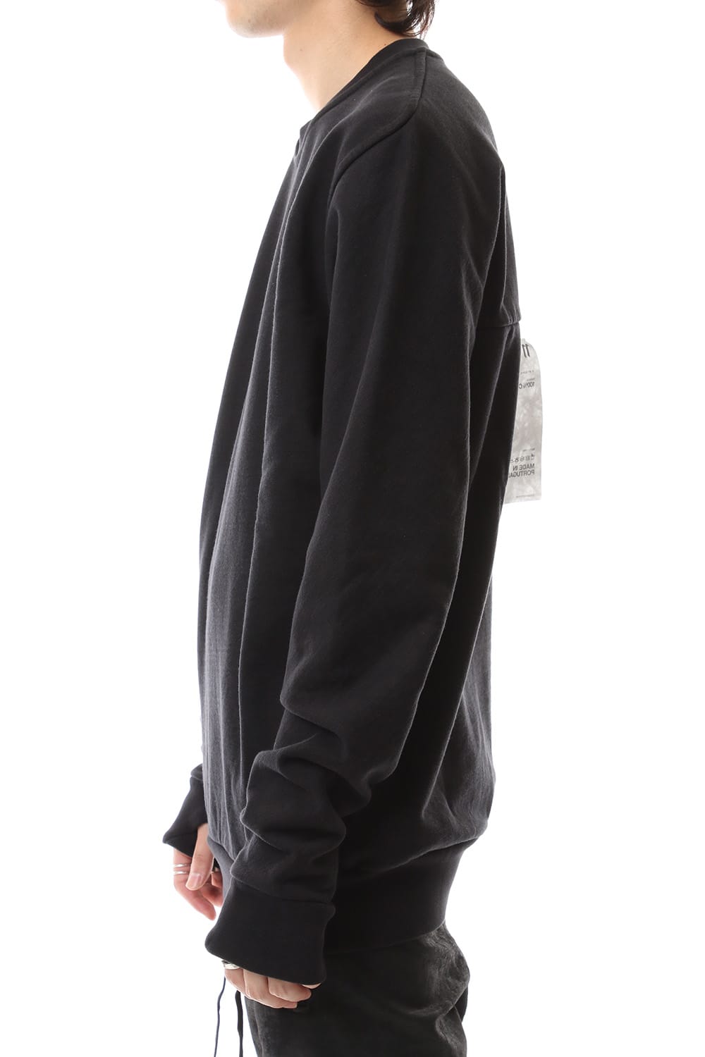 Crew Neck Sweat Pullover Black