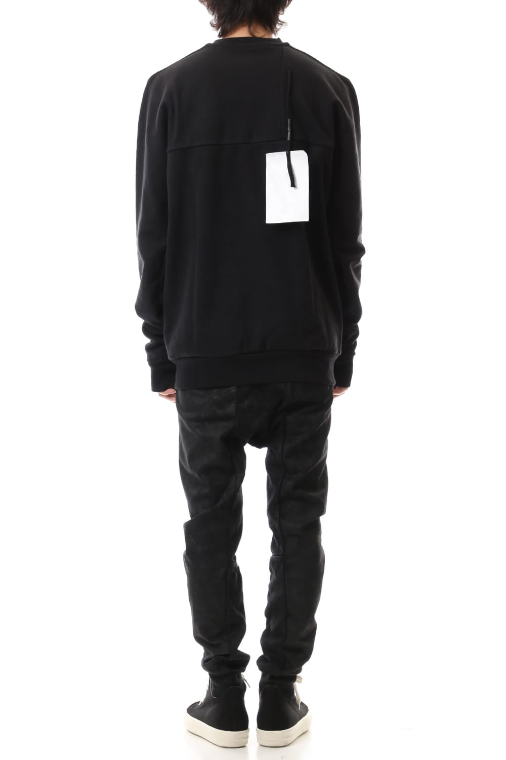 Crew Neck Sweat Pullover Black