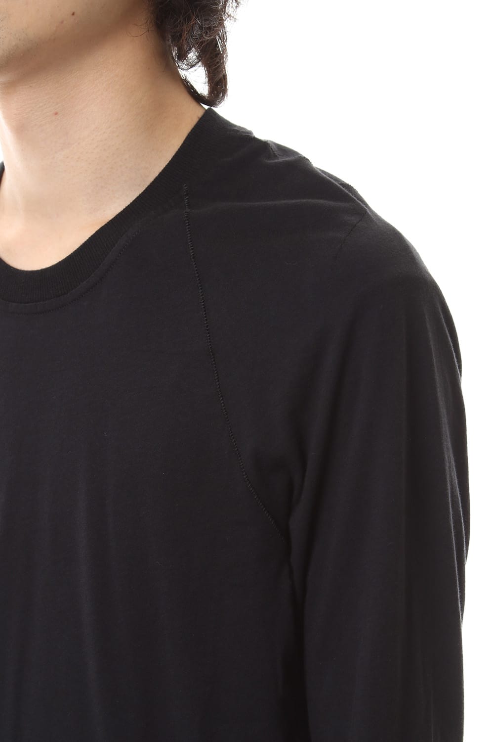 Raglan Long Sleeve T-Shirts Black
