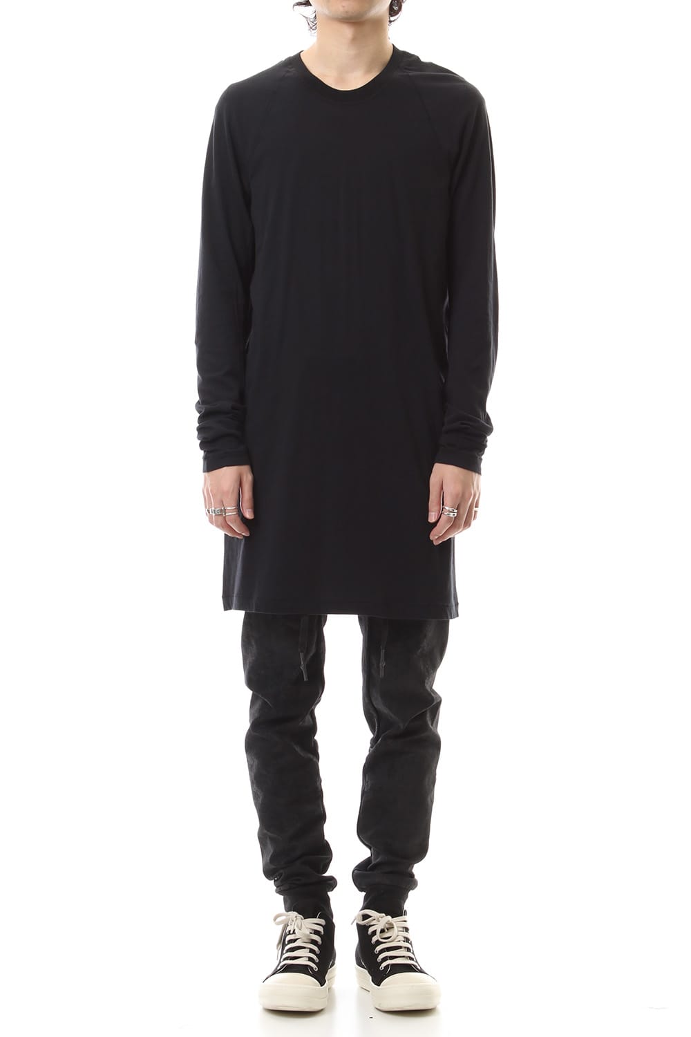 Raglan Long Sleeve T-Shirts Black