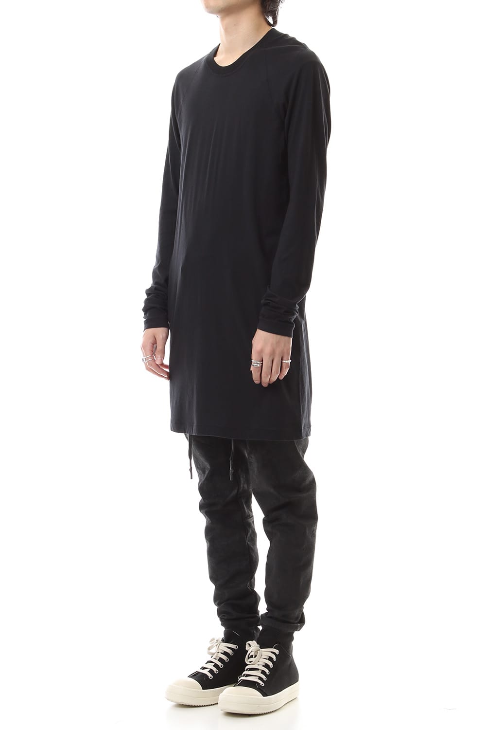 Raglan Long Sleeve T-Shirts Black