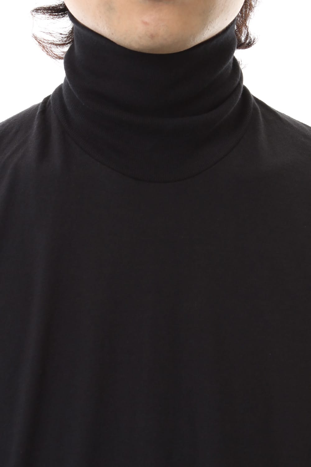 Turtle Neck Long Sleeve T-Shirts Black