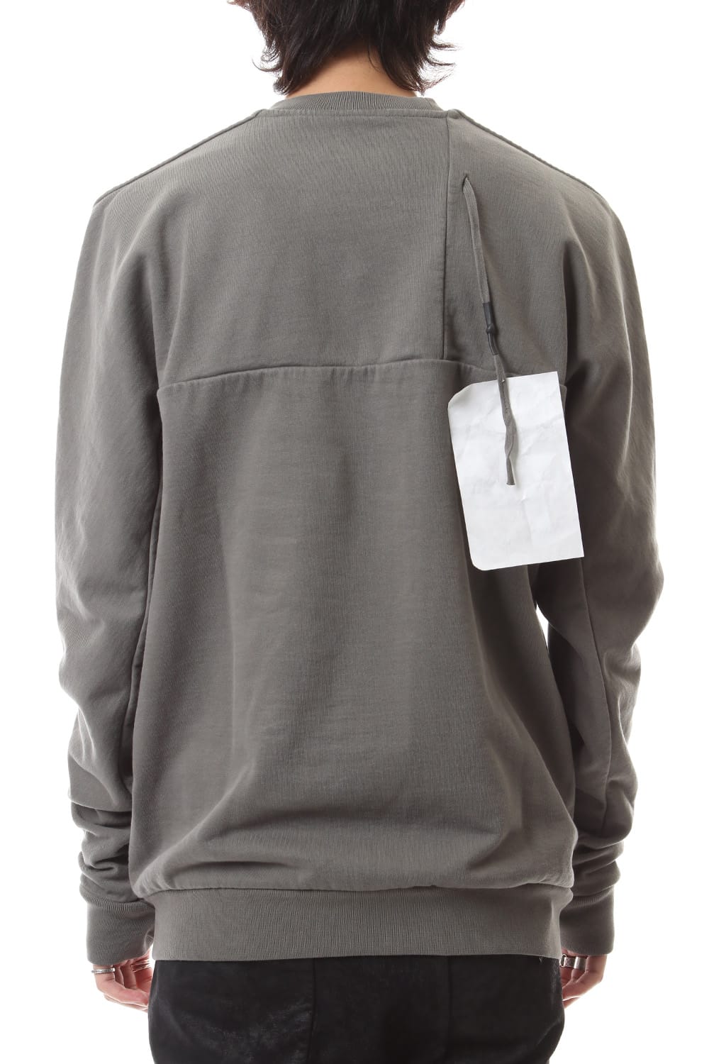 Crew Neck Sweat Pullover Dark Gray Dye