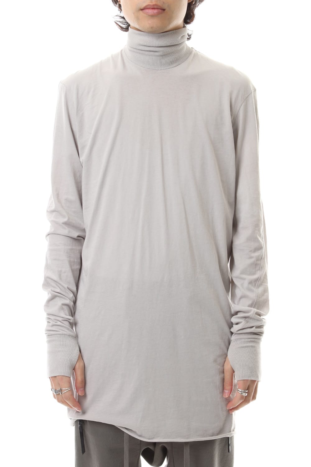 Turtle Neck Long Sleeve Lignt Gray Dye